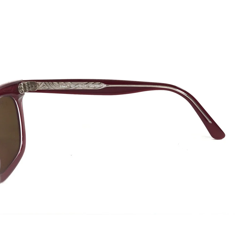 Maui Jim Sunglasses MJO2216-07F Shiny Magenta Red Frames w/ Maui Orange Lenses